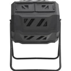 vidaXL kompostbeholder til have 73x64x95 cm 160 l sort - Kompostbeholdere