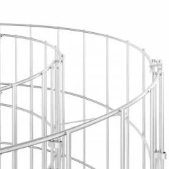 vidaXL kompostbeholder Ø100x100 cm galvaniseret stål - Kompostbeholdere