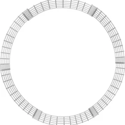 vidaXL kompostbeholder Ø100x50 cm galvaniseret stål - Kompostbeholdere