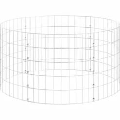 vidaXL kompostbeholder Ø100x50 cm galvaniseret stål - Kompostbeholdere