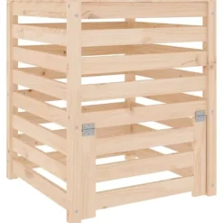 vidaXL kompostbeholder 63,5x63,5x77,5 cm massivt fyrretræ - Kompostbeholdere
