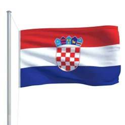 vidaXL Kroatiens flag 90x150 cm