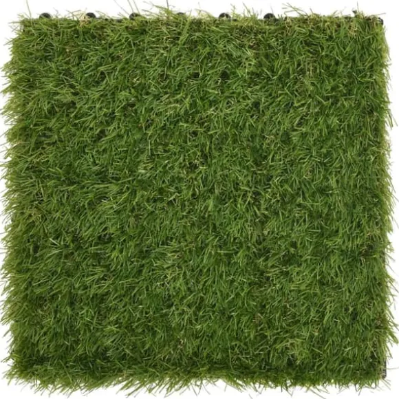 vidaXL kunstgræsfliser 22 stk. 30x30 cm grøn - Kunstig flora