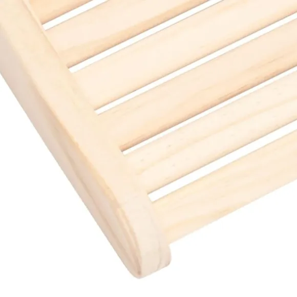 vidaXL nakkestøtte til sauna massivt fyrretræ