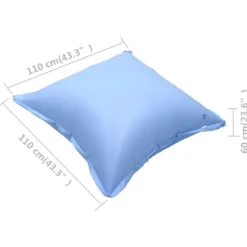 vidaXL oppustelige vinterpuder til fritstående poolovertræk 4 stk. PVC - Tilbehør til poolcovere