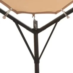 vidaXL pavillon 4 x 4 m stål beige - Festtelte & havepavilloner