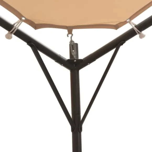 vidaXL pavillon 4 x 4 m stål beige - Festtelte & havepavilloner