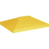 vidaXL pavillontopdække 270 g/m² 4x3 m gul - Festtelte & havepavilloner – tage