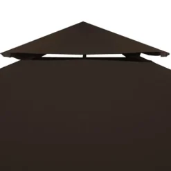 vidaXL pavillontopdække 2 niveauer 3x3 m 310 g/m² brun - Festtelte & havepavilloner – tage