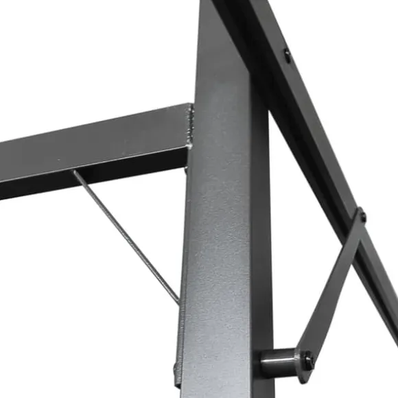 vidaXL pergola med sammenrulleligt tag 589x292x230 cm gråbrun - Festtelte & havepavilloner