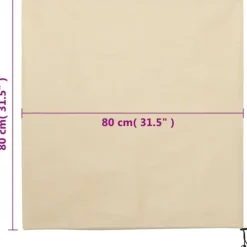 vidaXL plantebeskyttelse med snore 4 stk. 70 g/m² 0,8x0,8 m - Havearbejde – tilbehør