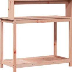 vidaXL plantebord med hylder 108x50x109,5 cm massivt douglasgran - Planteborde