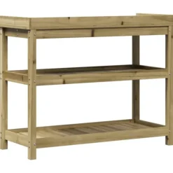 vidaXL plantebord med hylder 108x45x86,5 cm imprægneret fyrretræ - Planteborde