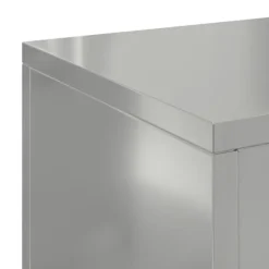 vidaXL Planteholdere 2 pcs Sølv 24 x 24 x 55 cm Galvaniseret stål