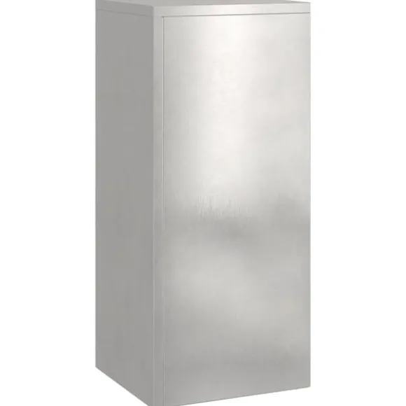 vidaXL Planteholdere 2 pcs Sølv 24 x 24 x 55 cm Rustfrit stål