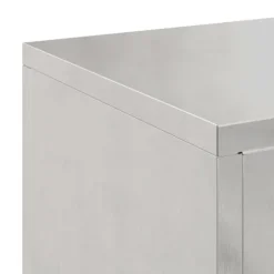 vidaXL Planteholdere 2 pcs Sølv 24 x 24 x 55 cm Rustfrit stål