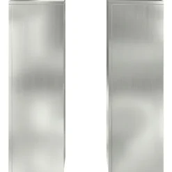 vidaXL Planteholdere 2 pcs Sølv 24 x 24 x 75 cm Galvaniseret stål