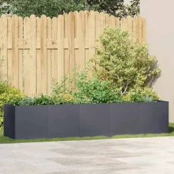 vidaXL plantekasse antracitgrå 200x40x40 cm koldvalset stål