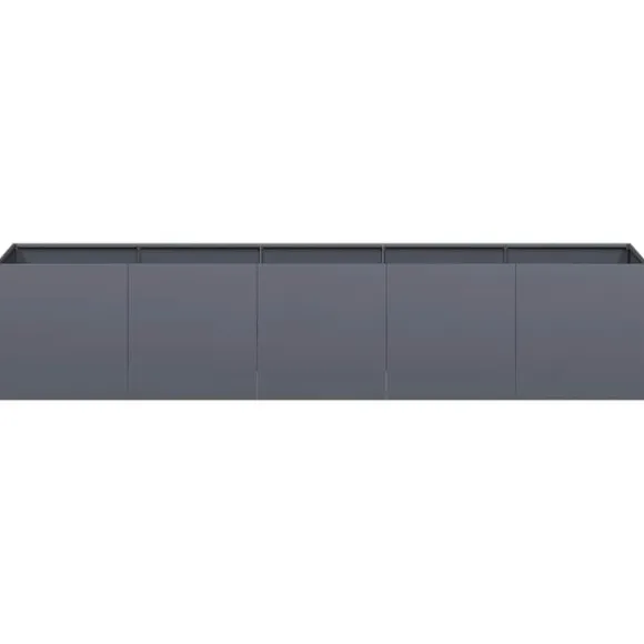vidaXL plantekasse antracitgrå 200x40x40 cm koldvalset stål