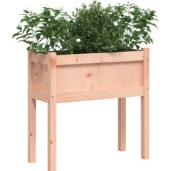 vidaXL plantekasse med ben 70x31x70 cm massivt douglasgran - Plantekrukker