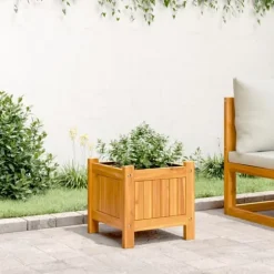 vidaXL plantekasse med for 31x31x30 cm massivt akacietræ - Plantekrukker