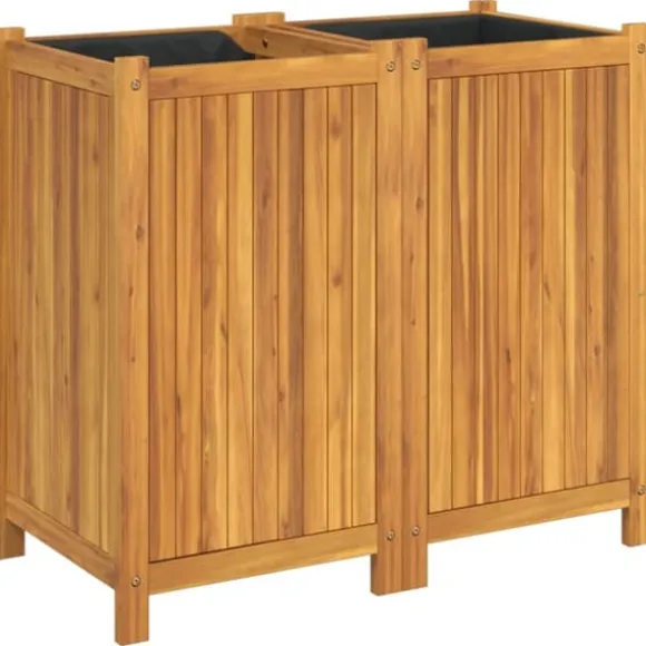 vidaXL plantekasse med for 84x42x75 cm massivt akacietræ - Plantekrukker