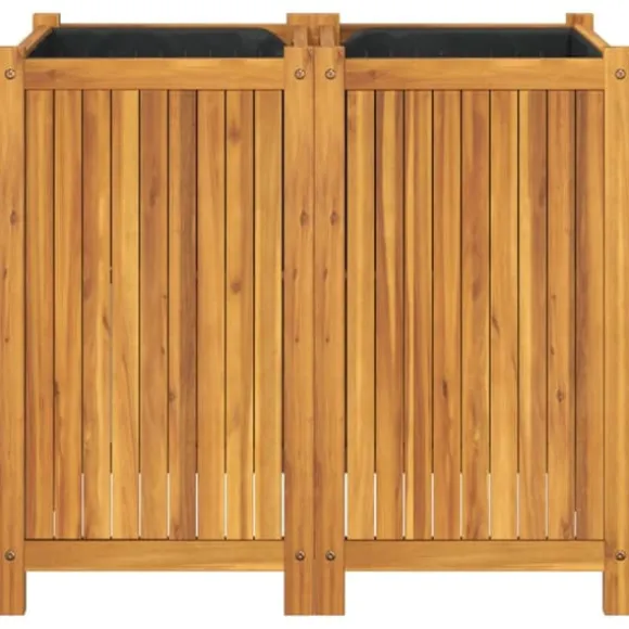 vidaXL plantekasse med for 84x42x75 cm massivt akacietræ - Plantekrukker