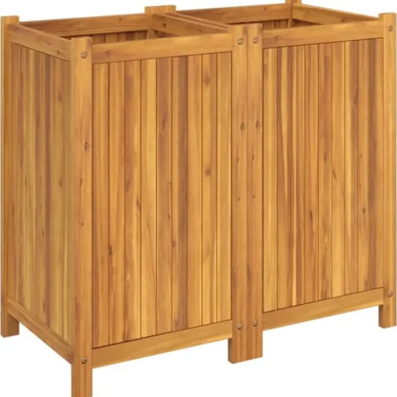 vidaXL plantekasse med for 84x42x75 cm massivt akacietræ - Plantekrukker