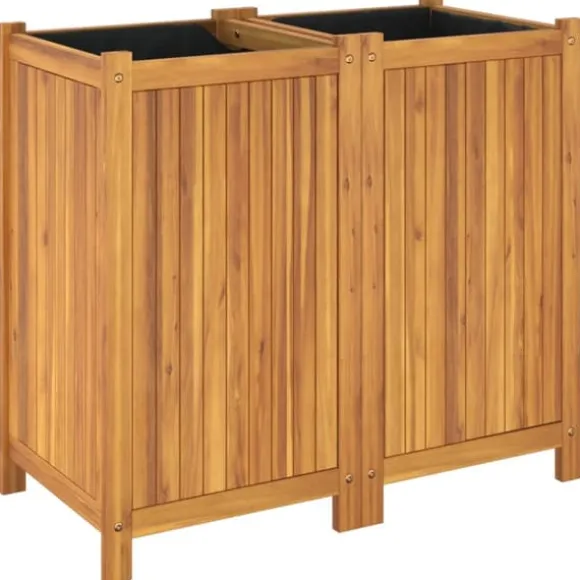 vidaXL plantekasse med for 84x42x75 cm massivt akacietræ - Plantekrukker