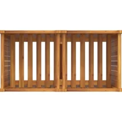 vidaXL plantekasse med for 84x42x75 cm massivt akacietræ - Plantekrukker