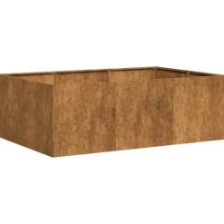 vidaXL plantekasse rustfarvet 120x80x40 cm forvitringsstål