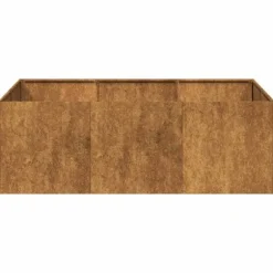 vidaXL plantekasse rustfarvet 120x80x40 cm forvitringsstål