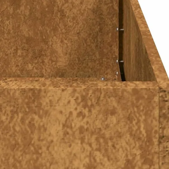 vidaXL plantekasse rustfarvet 120x80x40 cm forvitringsstål