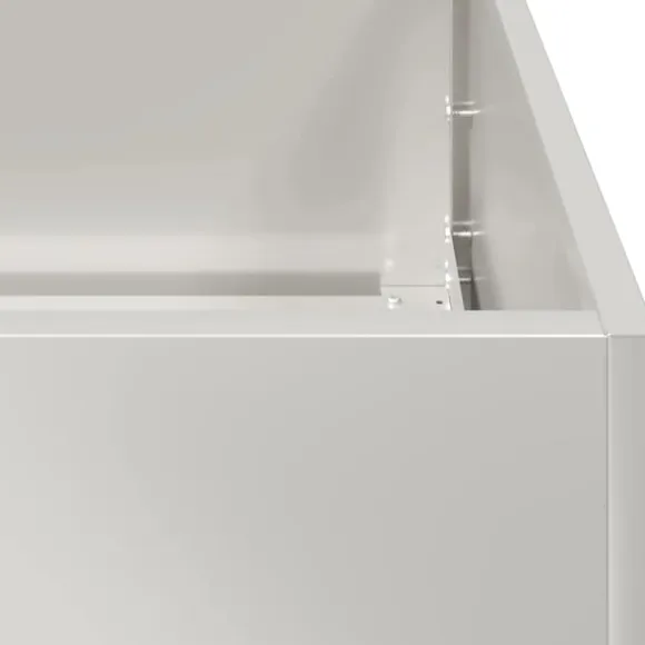 vidaXL plantekasse 40x80x80 cm rustfrit stål