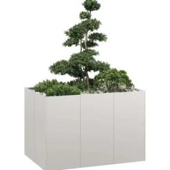 vidaXL plantekasse 120x80x80 cm rustfrit stål