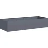 vidaXL plantekasse 200x80x40 cm stål antracitgrå