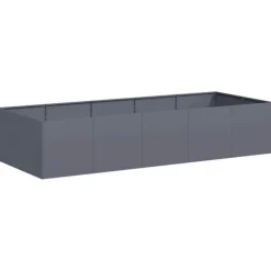 vidaXL plantekasse 200x80x40 cm stål antracitgrå