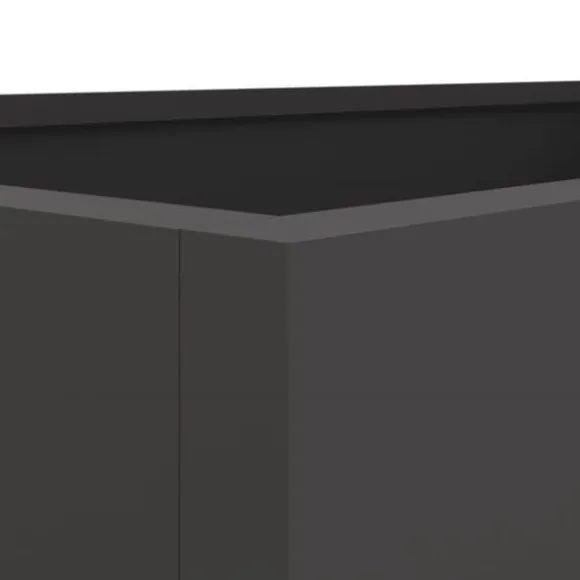 vidaXL plantekasse 62x47x46 cm koldvalset stål sort - Plantekrukker
