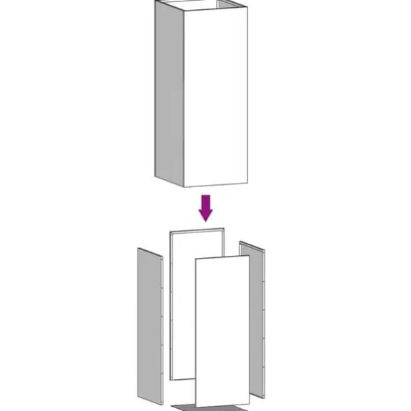vidaXL plantekasse 32x29x75 cm koldvalset stål antracitgrå - Plantekrukker