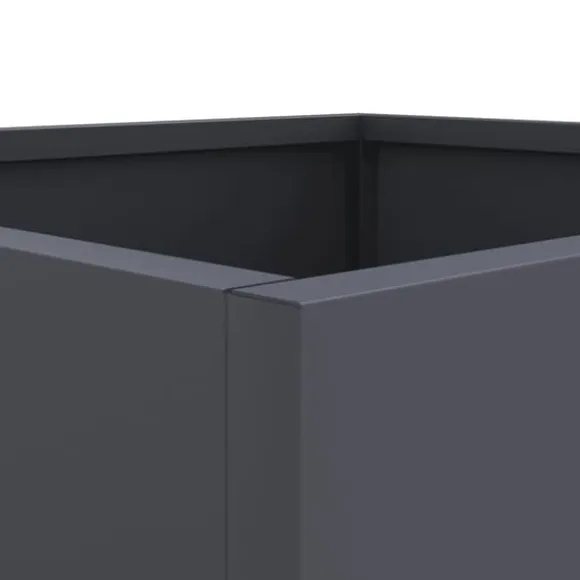 vidaXL plantekasse 32x29x75 cm koldvalset stål antracitgrå - Plantekrukker