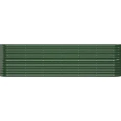 vidaXL plantekasse 260x40x68 cm pulverlakeret stål grøn - Plantekrukker