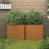 vidaXL plantekasser 2 stk. 42x40x39 cm cortenstål - Plantekrukker