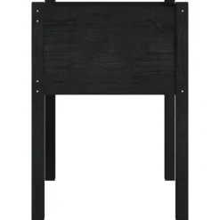 vidaXL plantekasser 2 stk. 50x50x70 cm massivt fyrretræ sort - Plantekrukker