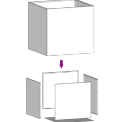 vidaXL plantekasser 2 stk. 49x47x46 cm koldvalset stål antracitgrå - Plantekrukker