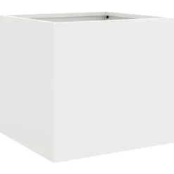 vidaXL plantekasser 2 stk. 32x30x29 cm koldvalset stål hvid - Plantekrukker