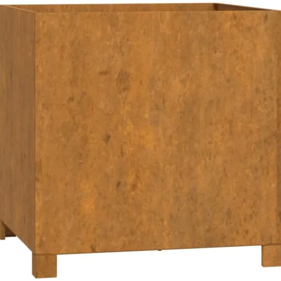 vidaXL plantekasser med ben 2 stk. 49x47x50 cm cortenstål rustfarvet - Plantekrukker