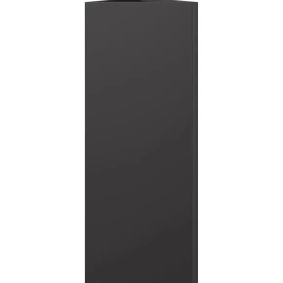 vidaXL plantekrukke 30x26x75 cm trekantet stål sort