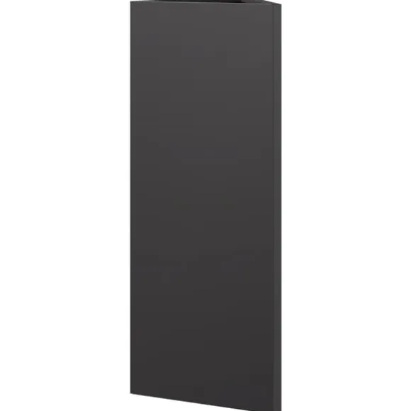 vidaXL plantekrukke 30x26x75 cm trekantet stål sort