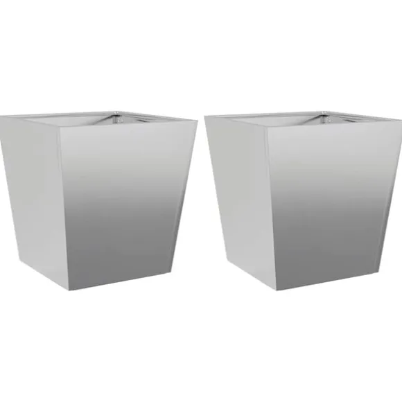 vidaXL plantekrukker 2 stk. 40x40x40 cm galvaniseret stål