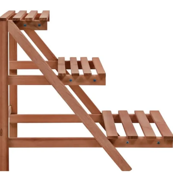 vidaXL plantestativ i 3 niveauer cedertræ 48 x 45 x 40 cm - Planteborde